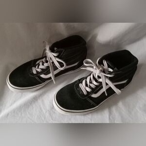 Boys Black Vans Shoes - Size 4